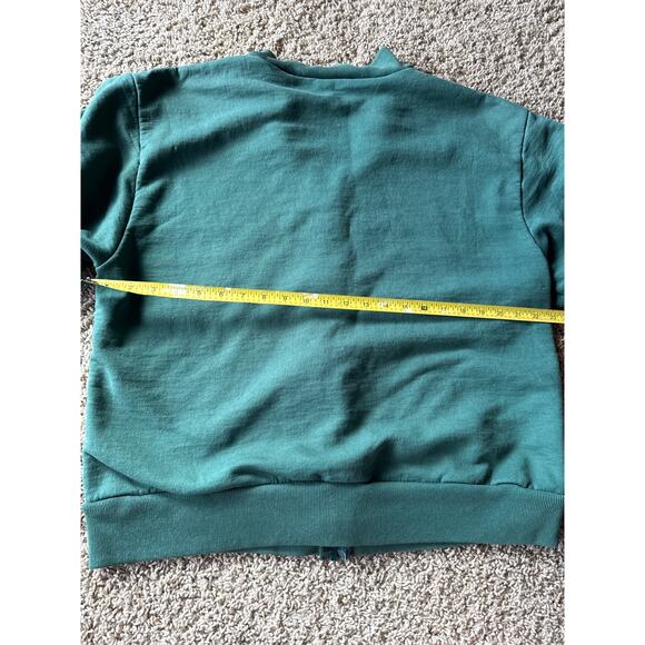 Vintage Camber USA Made Thermal Lined XL Faded Green Full Zip Sweat Jacket - Picture 8 of 10